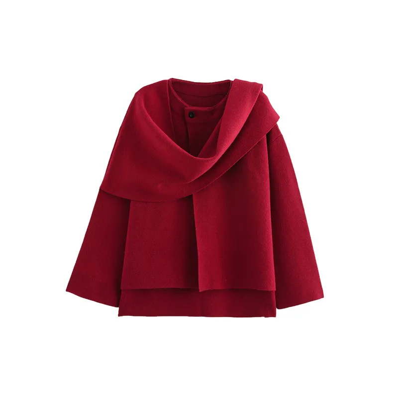 Casual Loose Knitted Fabric Knitwear Women-0