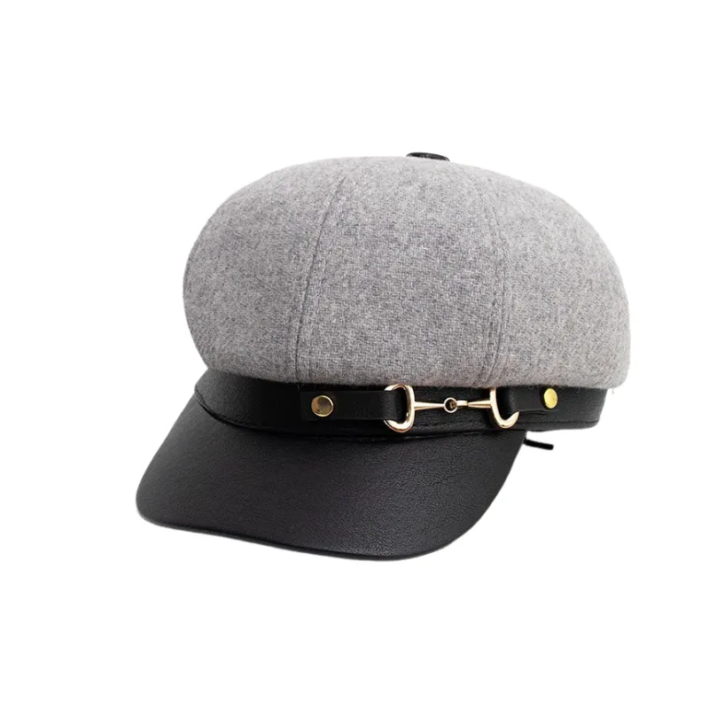 Simple Breathable Peaked Cap Women-0