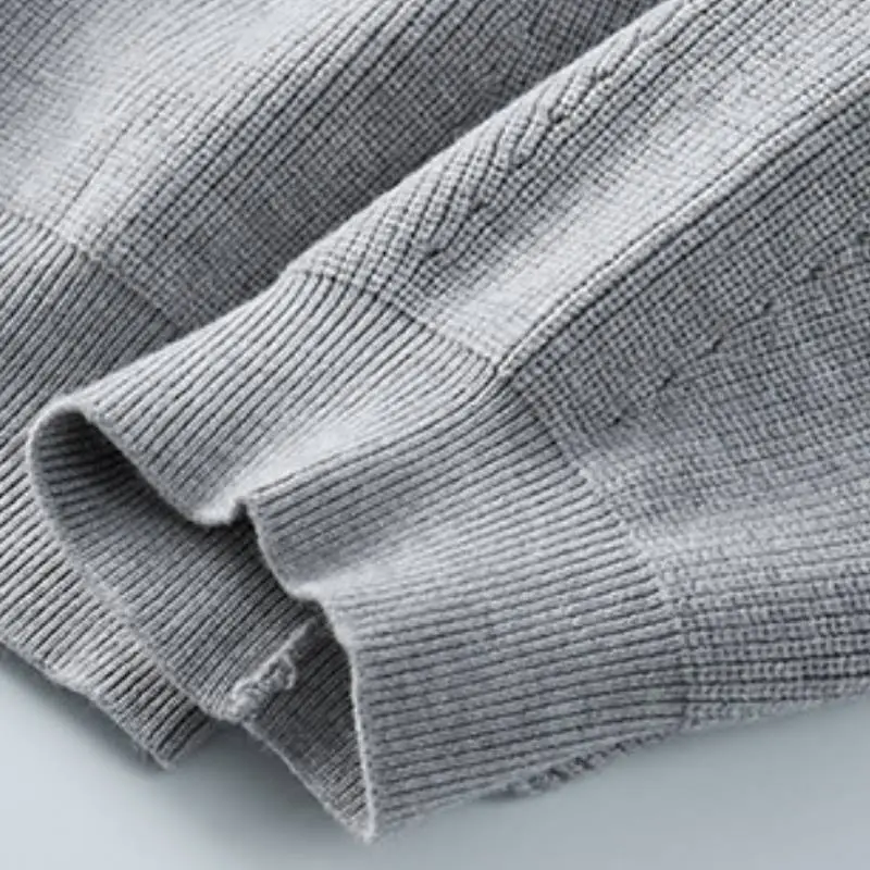 Simple Contrast Color Modal Knitwear-5