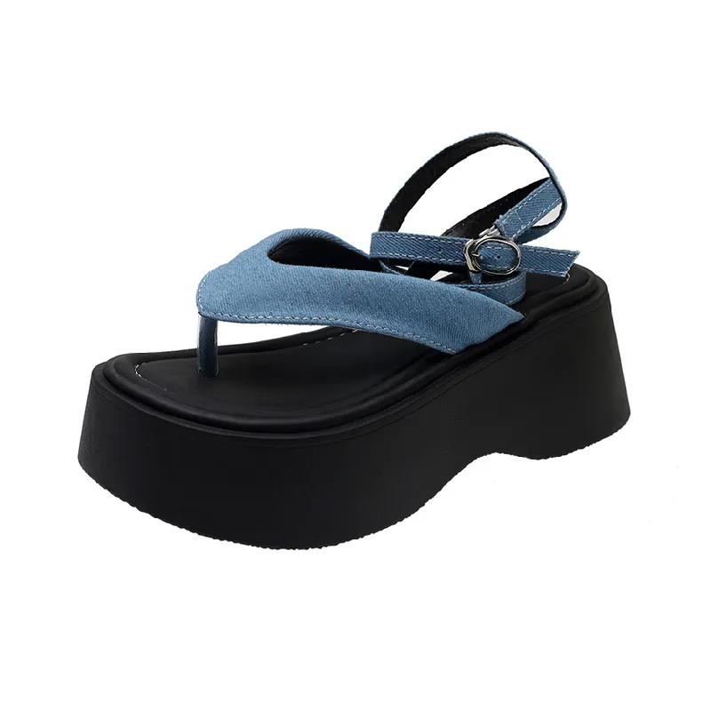 Simple Plain Beach Sandals-8