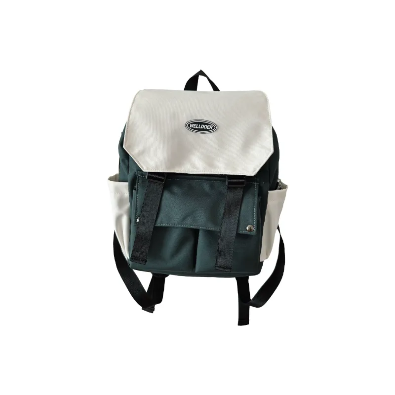 Casual Plain Backpack-0