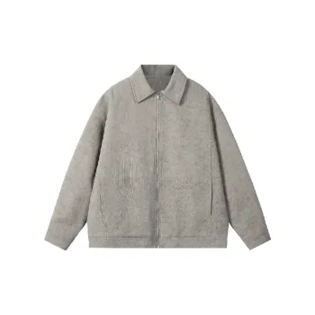 Casual Plain Corduroy Jacket