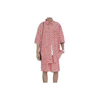 Plaid Shirt and Shorts Set
