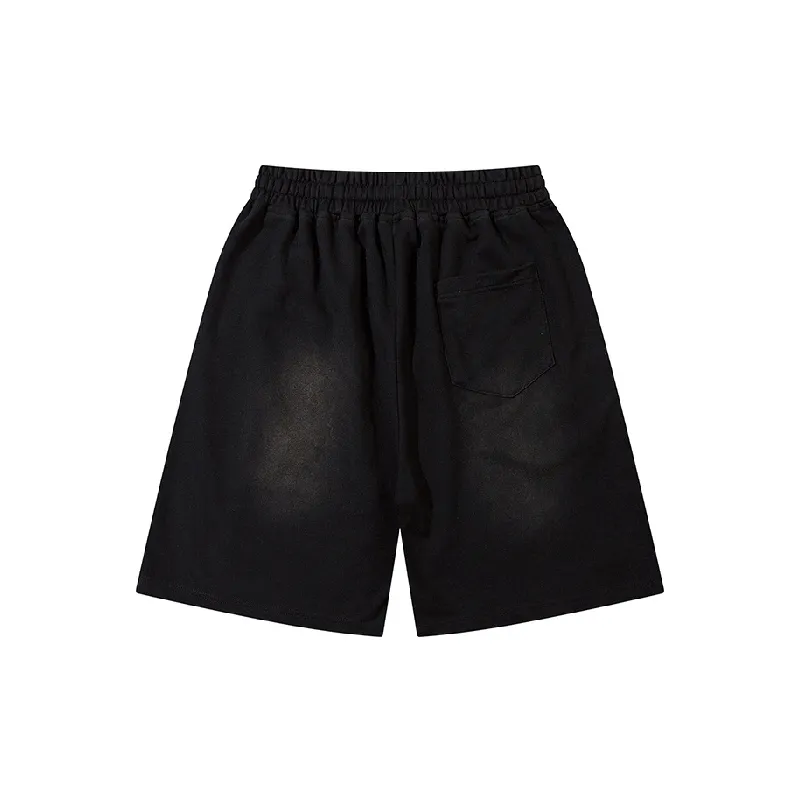 Retro Washed Cotton Casual Shorts-5