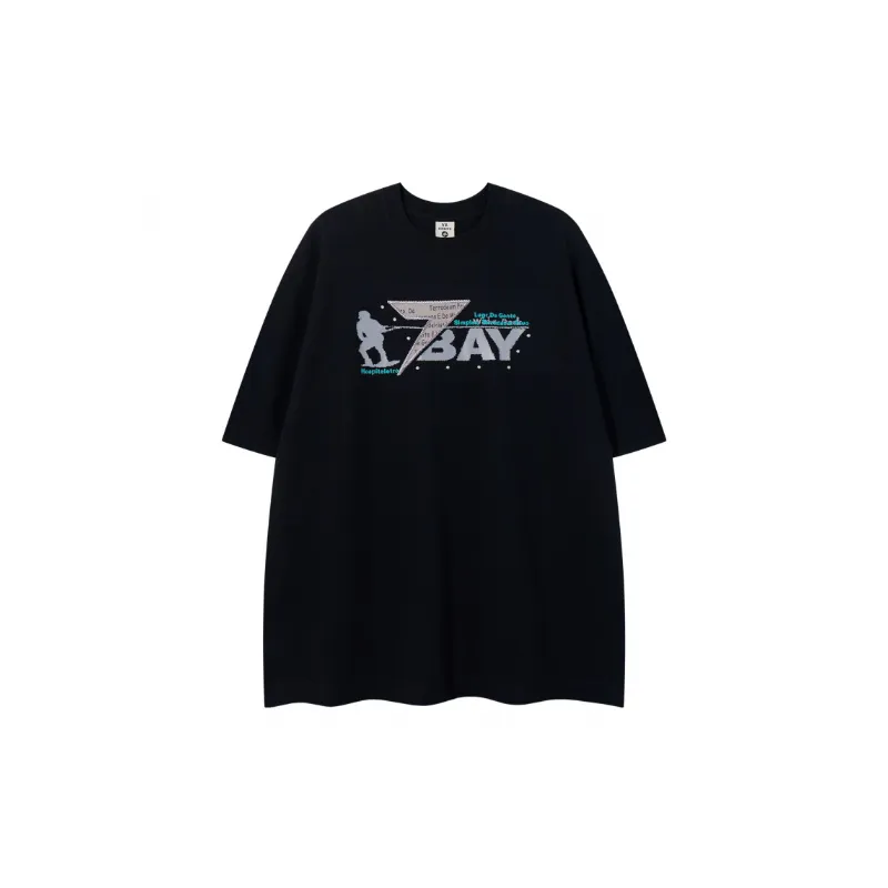 Casual Loose Combed Cotton T-Shirt-2