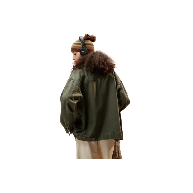 Retro Embroidered Loose Laps Jacket-3