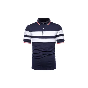 Simple Breathable Cotton Blended Fabric Polo