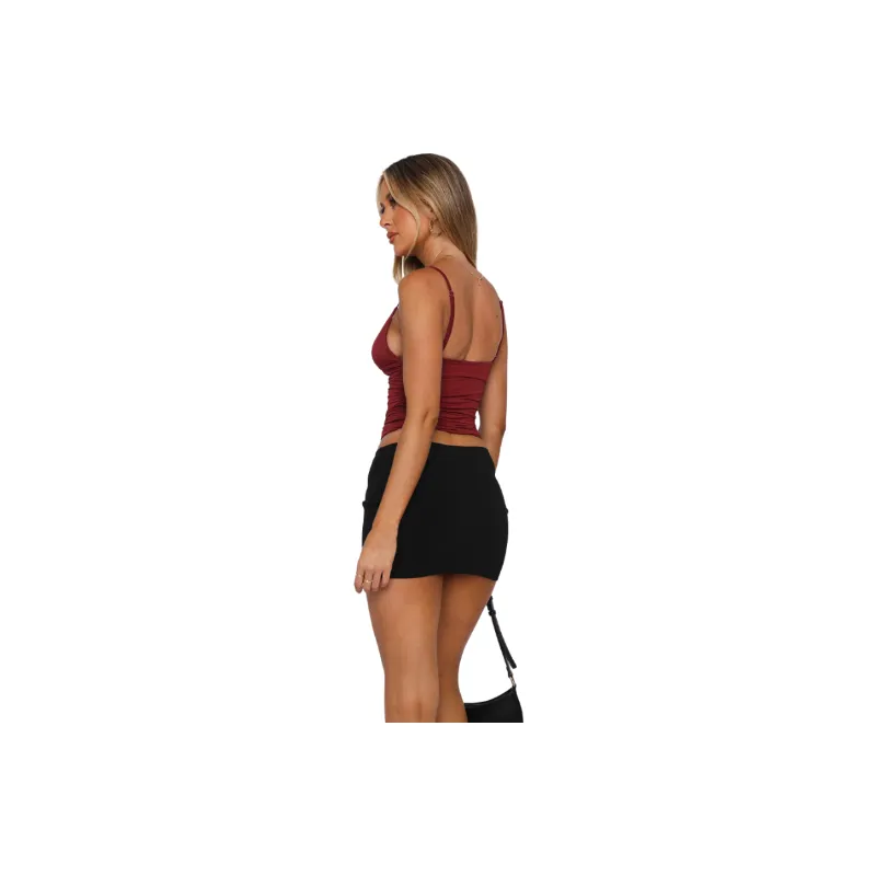 Simple Skin friendly Polyester Vest Women-3