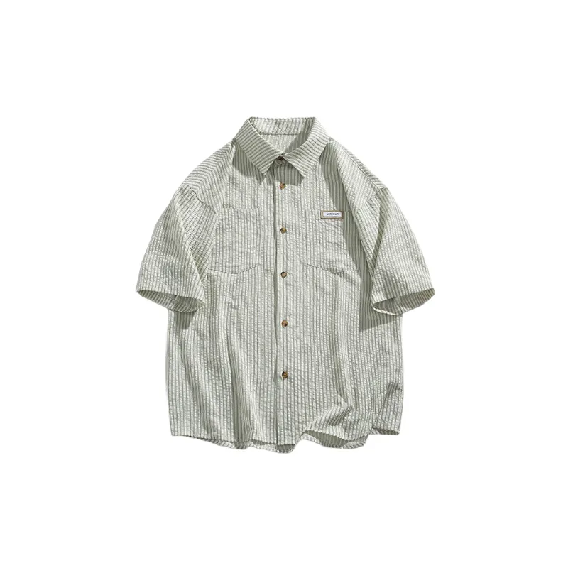 Fashion Casual Cotton Blended Fabric Shirt-0