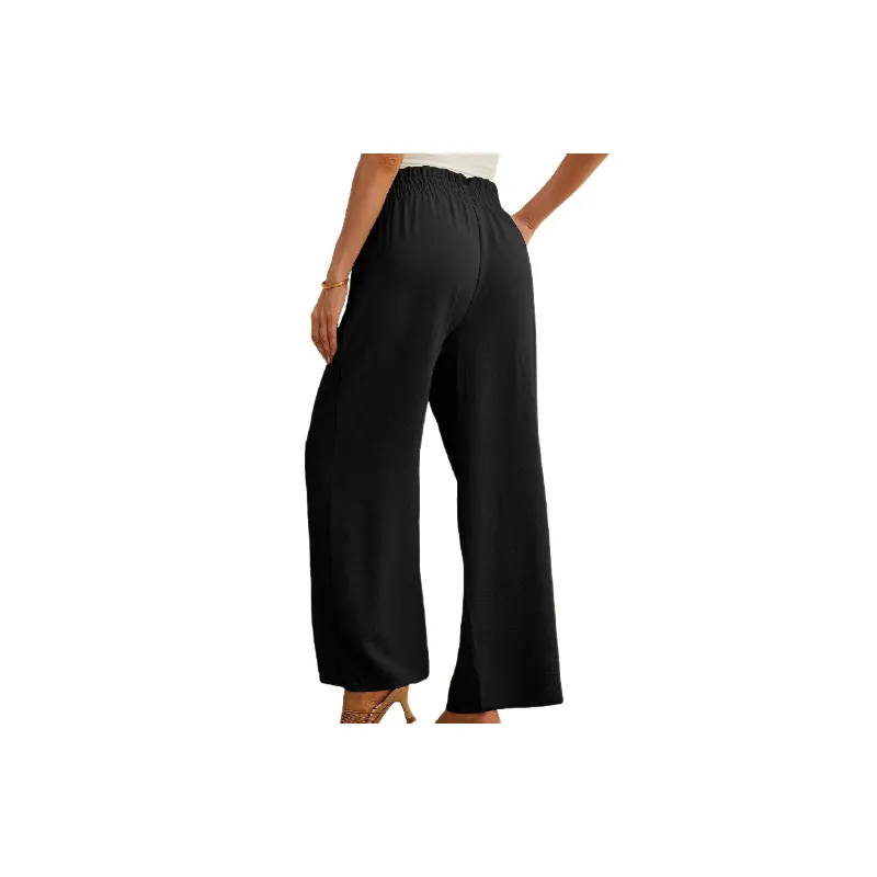Simple Basics Polyester Casual Pants Women-9