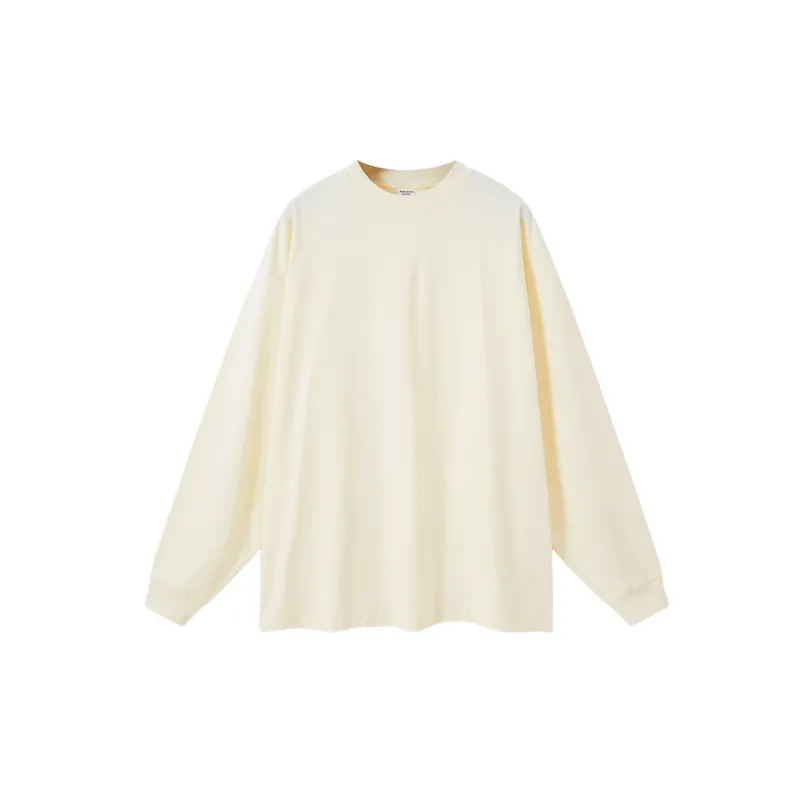 Plain Loose 100% Cotton Sweatshirt-9