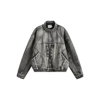 Retro Patchwork Polyester Quilted Jacket