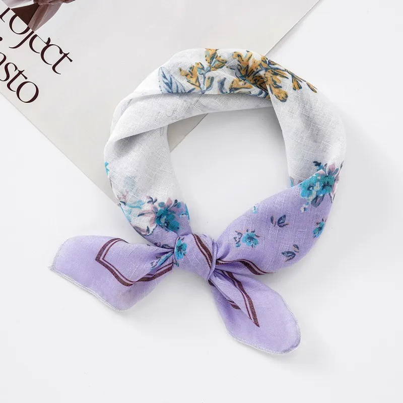 Fashion Print Silk Scarf-1