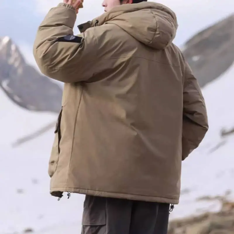 Loose Warming White Duck Down Jacket-13