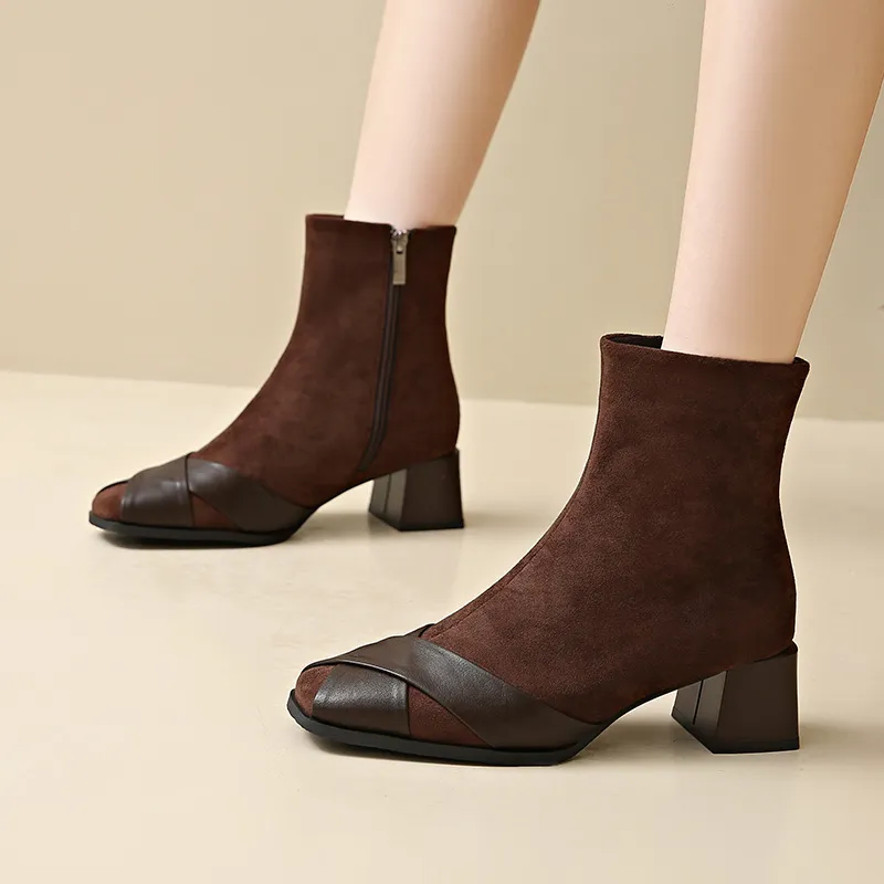 Fashionable Funky Ankle Boots-4