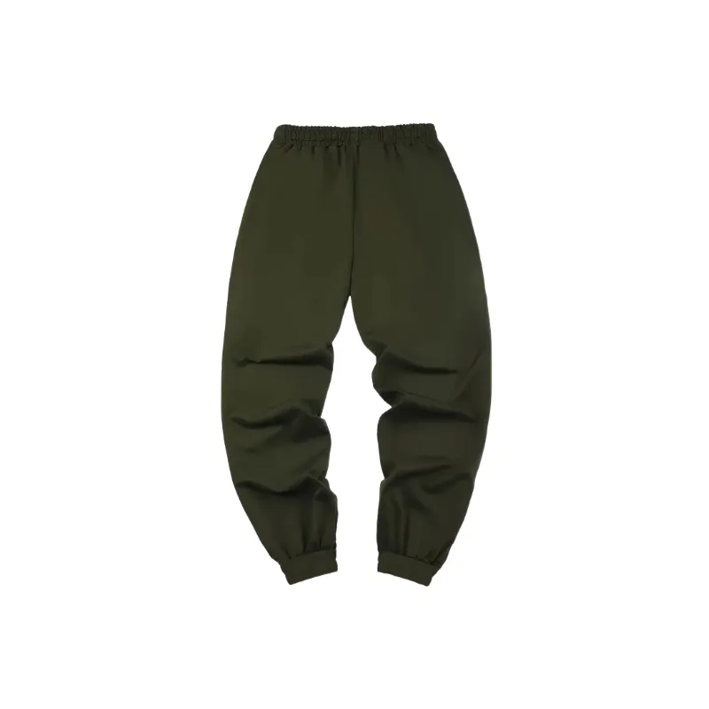 Simple Regular Polyester Casual Pants-3
