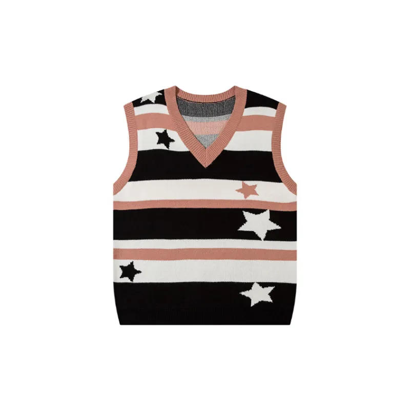 Striped Loose Vest-6
