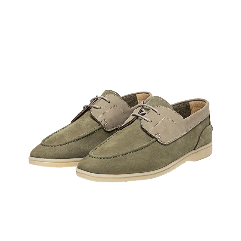 Casual Leather Boat Shoes-1