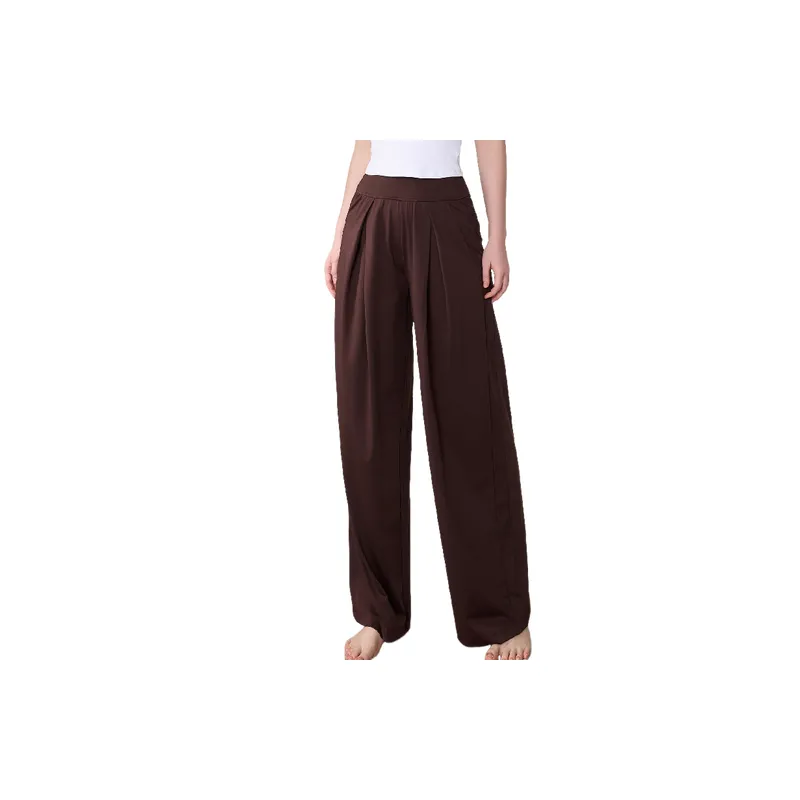 Fashionable Breathable Polyester Cotton Blend Sports Pants Women-0