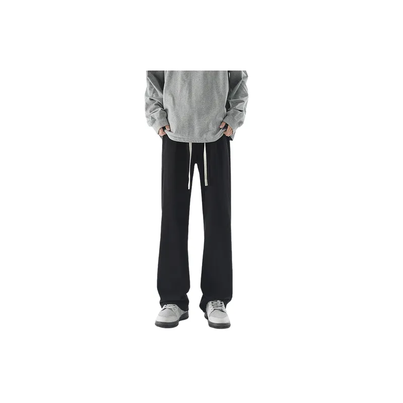 Basics Loose Denim Casual Pants-0