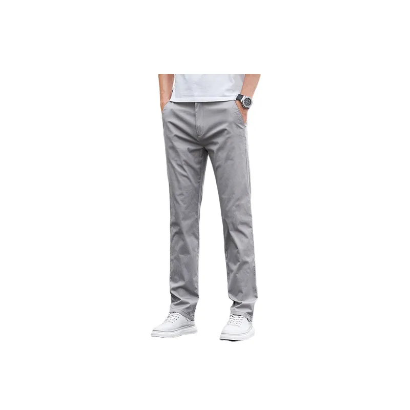 Loose Simple Cotton Casual Pants-7