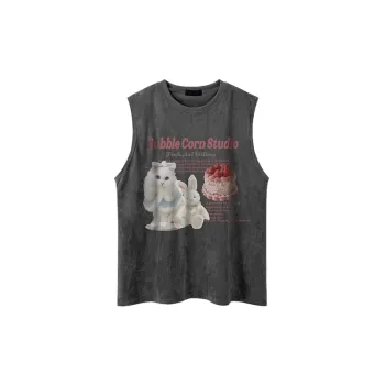 Retro Loose Polyester Vest