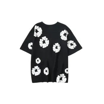 Street Loose Cotton Blended Fabric T Shirt