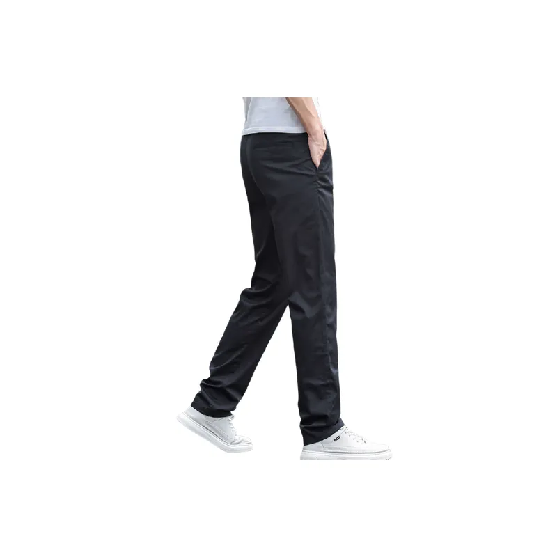 Loose Simple Cotton Casual Pants-2