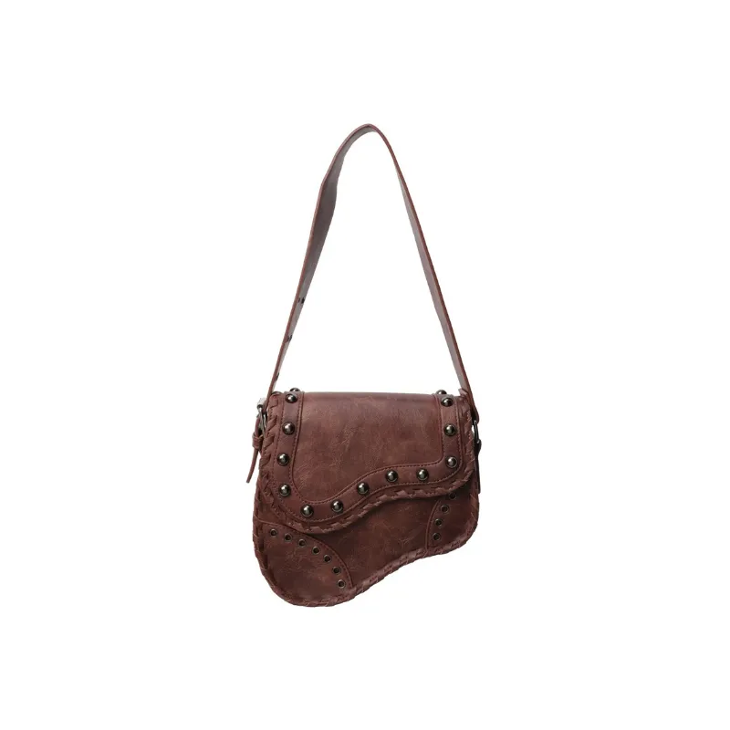 Punk Plain Shoulder Bag-2