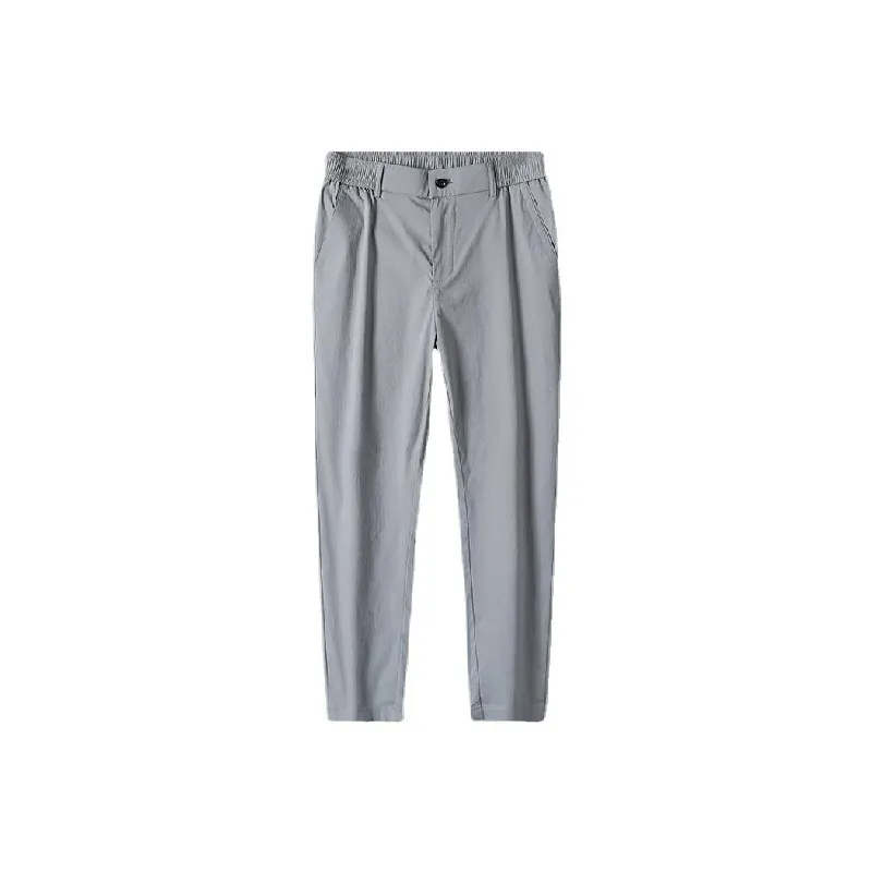 Fashion Simple Cotton Blended Fabric Casual Pants-6