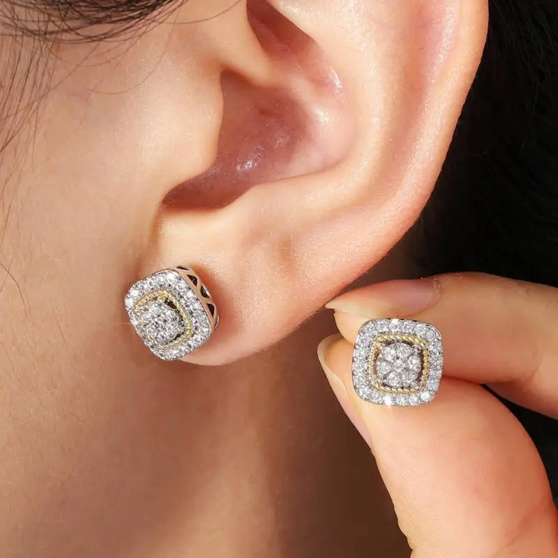 Simple Geometric Ear Stud-1