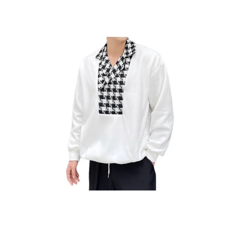 Stitching Suit Long Sleeved Sweater-2