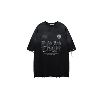 Retro Casual Cotton Blended Fabric T Shirt Unisex