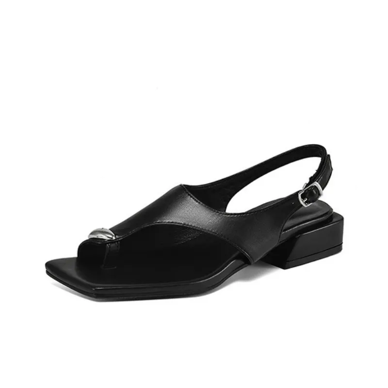 Casual Plain Roman Sandals-5