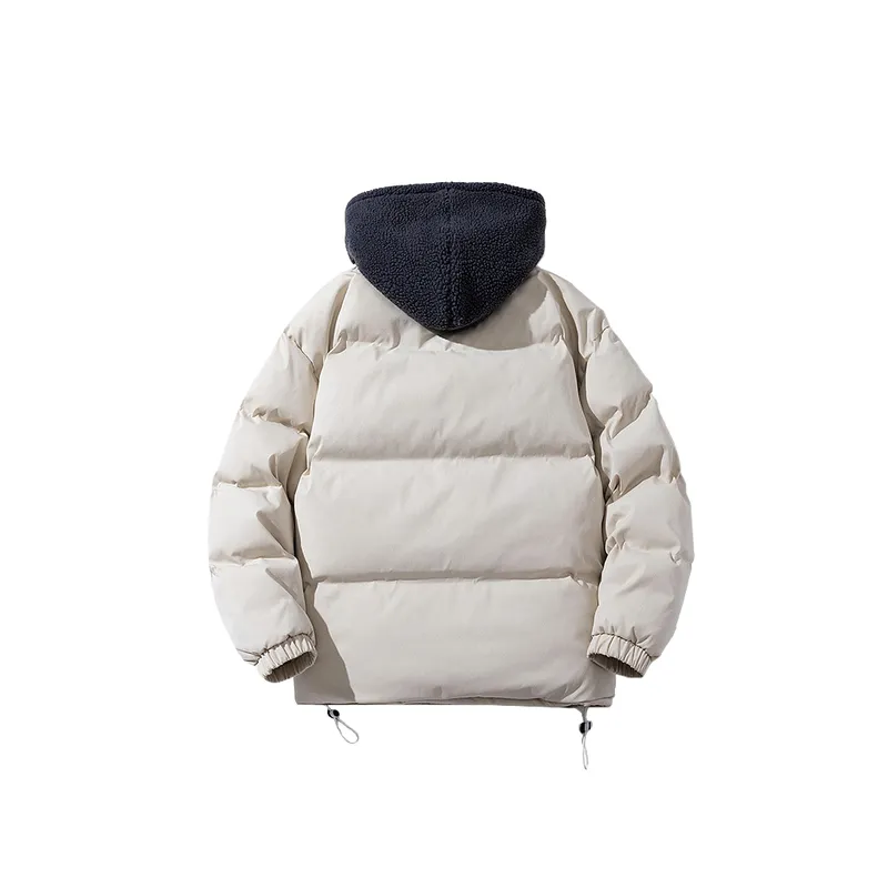 Cross border Lamb Wool Fleece lined Thickened Casual Cotton padded Jacket-3