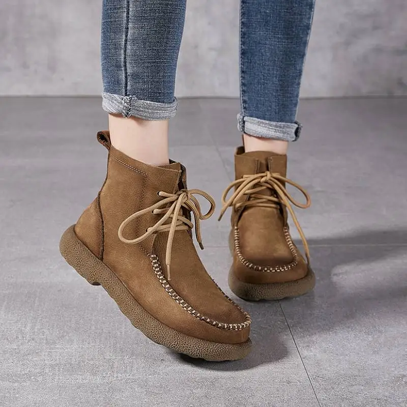 Retro Plain Martin Boot-1