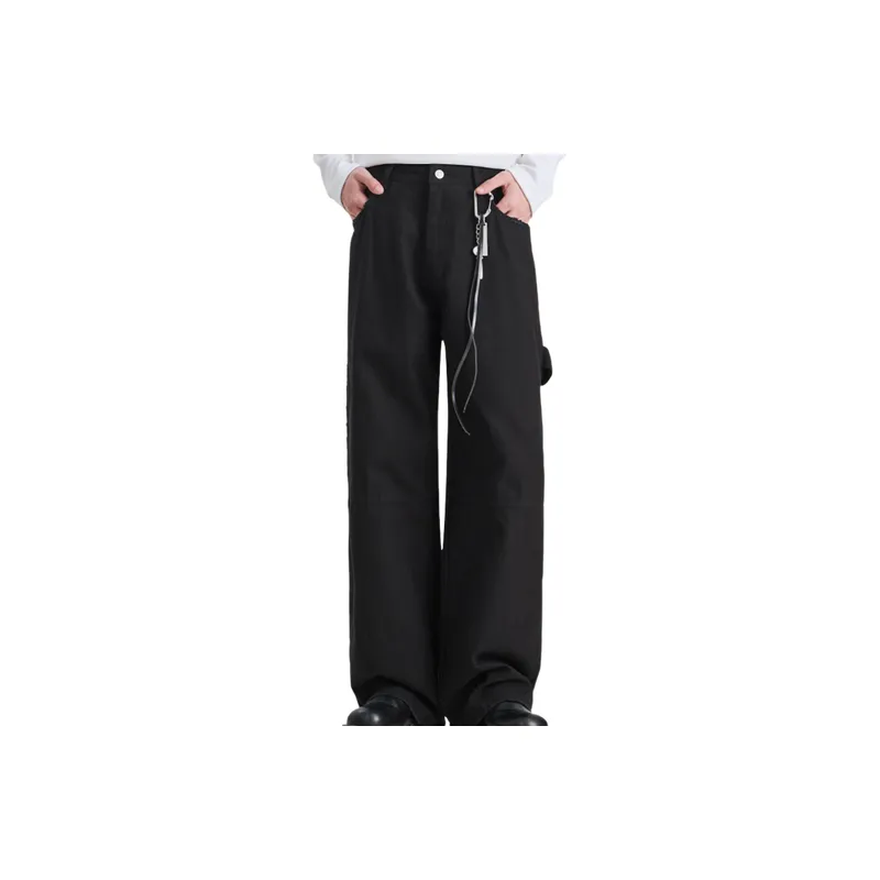 Basics Loose Cotton Casual Pants-0