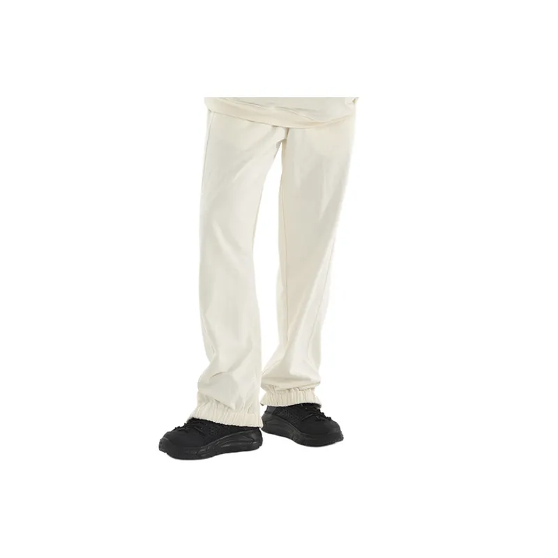 'Casual Basic Straight Loose Loose Mouth Drawstring Leg Side Zipper Sweatpants '-10