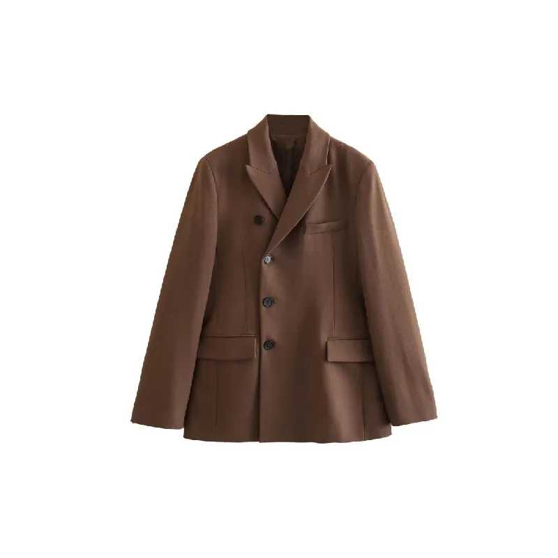 Retro Fashion Polyester Business Suit Women-0