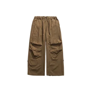 Retro Loose Drawstring Pocket Casual Pants