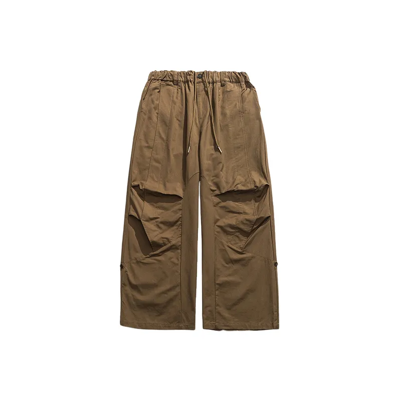 Retro Loose Drawstring Pocket Casual Pants-2