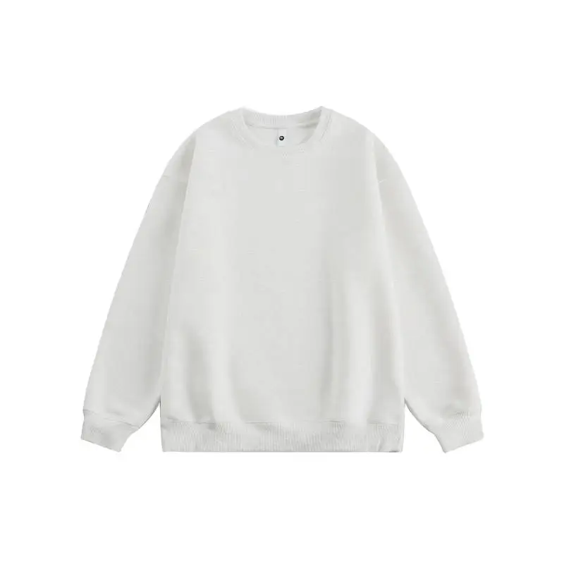 Simple Plain Cotton Blended Fabric Sweatshirt Unisex-8