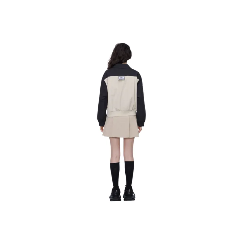 Design Sense Stitching Distinctive Retro Lapel Short Cotton padded Jacket-3