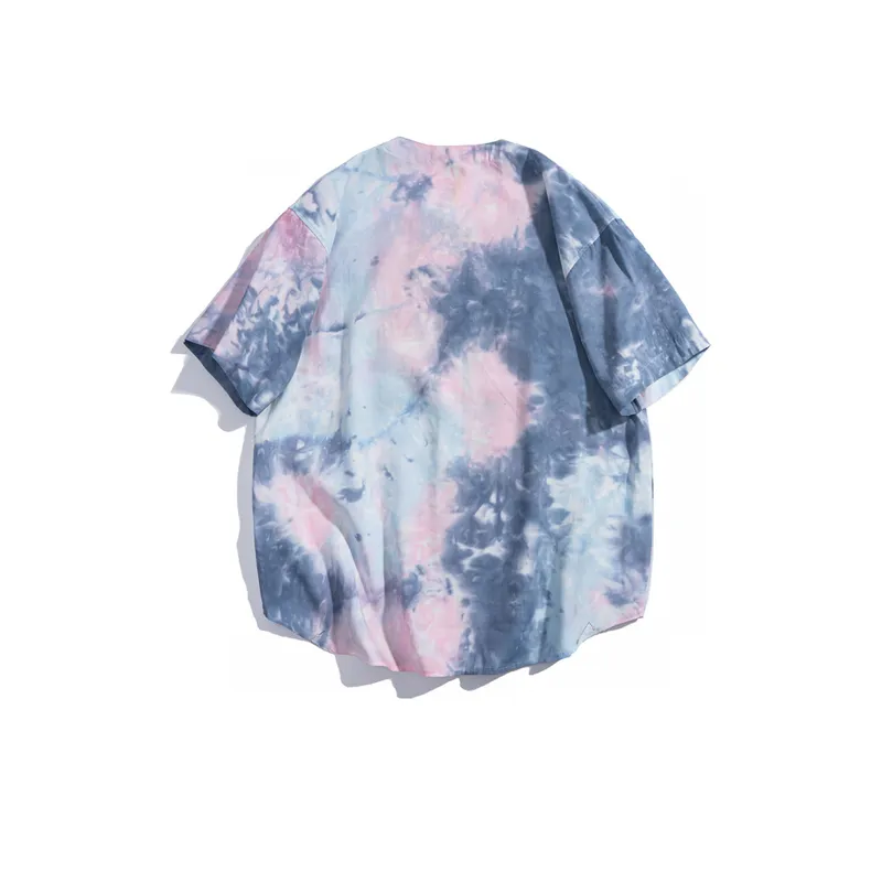 Hip Hop Tie Dye Gradient Shirts-1