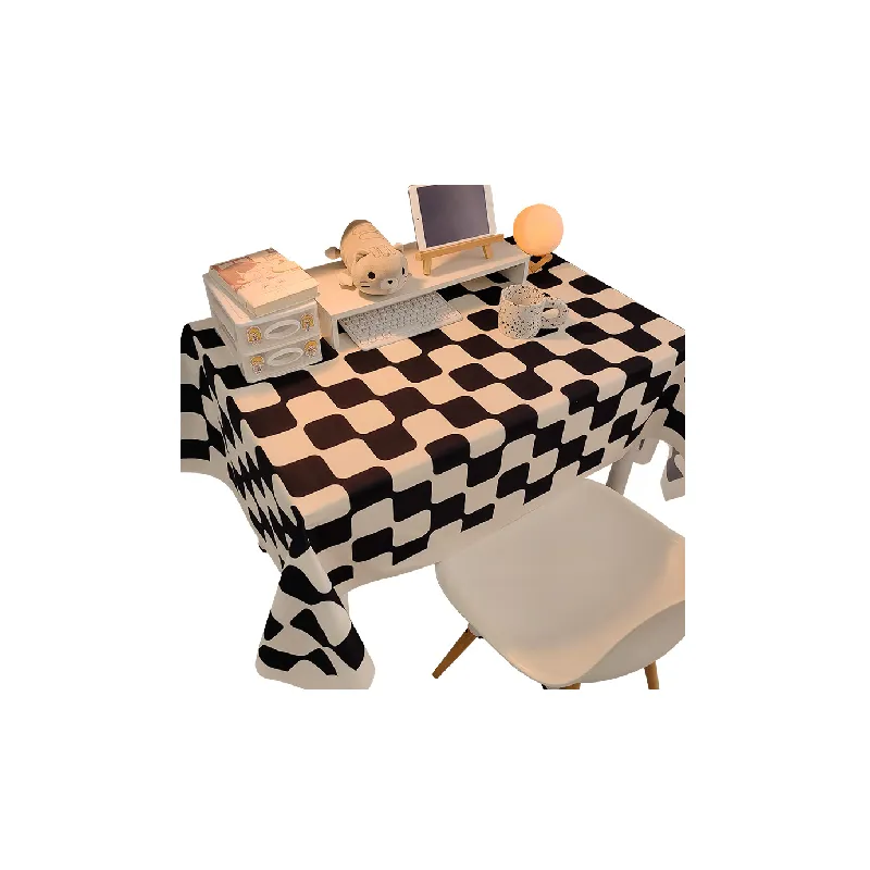 Simple Contrast Color Tablecloths / Table Mats-0