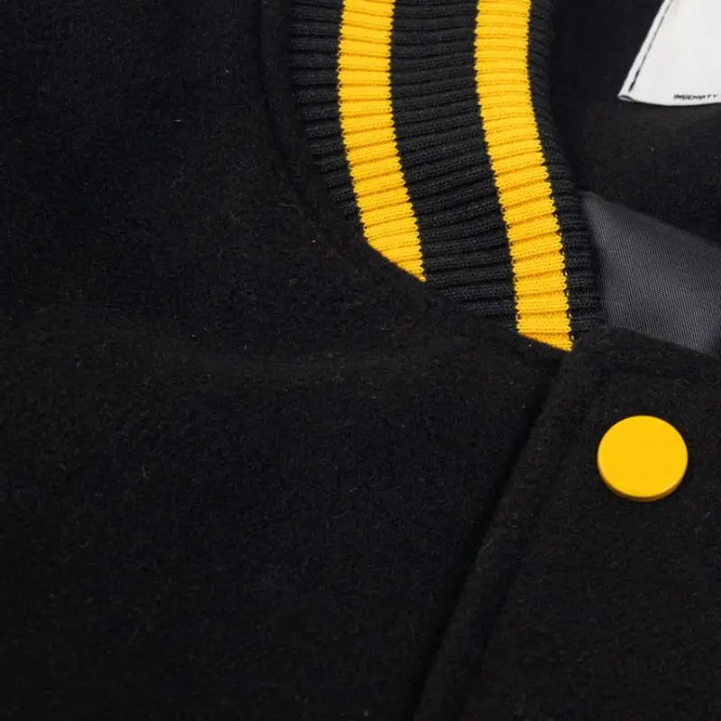 Embroidery Letter Cotton Jacket-8
