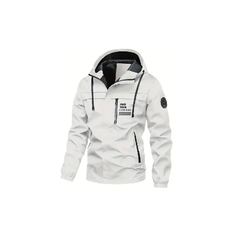 Fashionable Loose Blended Synthetic Fabrics Outdoor Jacket Unisex-2