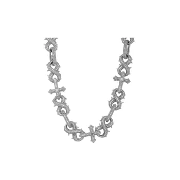Thorns Cross Cuban Chain Full Diamond