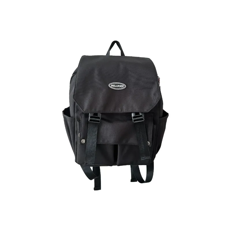 Casual Plain Backpack-7