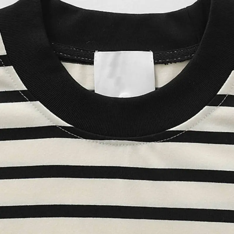 Fashion Contrast Color 100% Cotton T-Shirt-2
